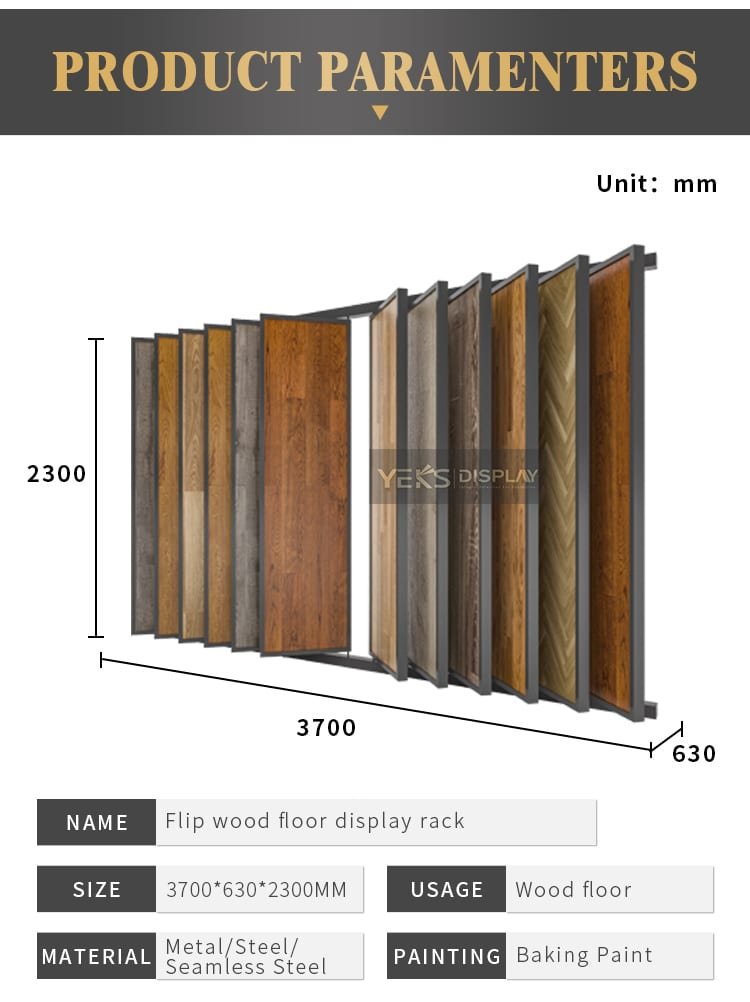 Wooden Flooring display stand manufacturer
