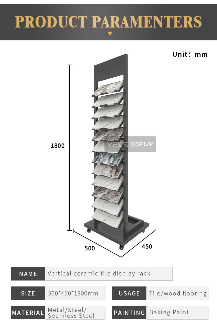 Vertical Stone Sample Display Stand