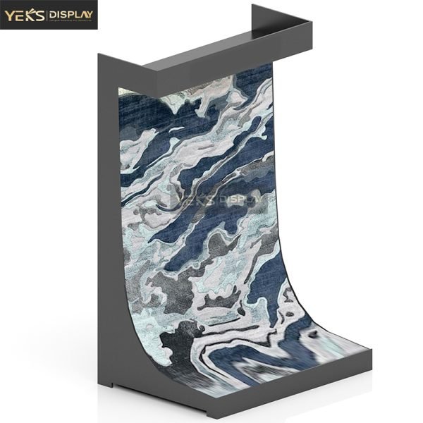 wave type carpet Fabric display rack