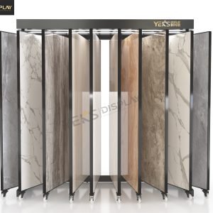 flip Tile Flooring Display Rack For Showroom