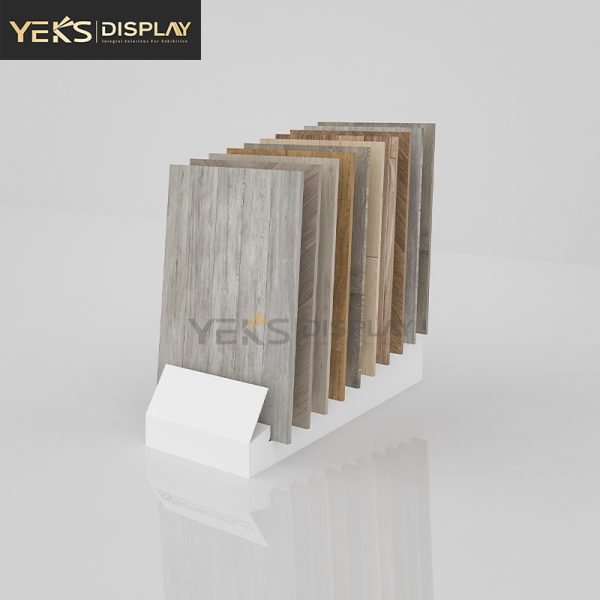 vertical tile Sample retail floor display stands