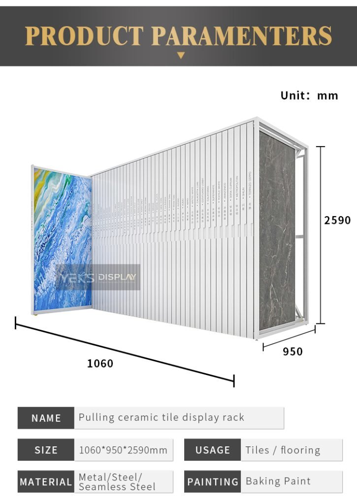 sample tile and stone display rack