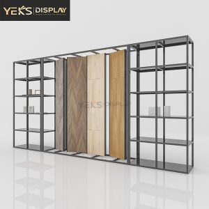 wood and marble combination Display stand