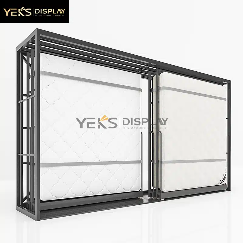 custom Flat push type mattress rack for display