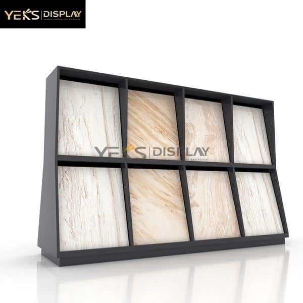 Showroom tile display wooden floor display rack-5