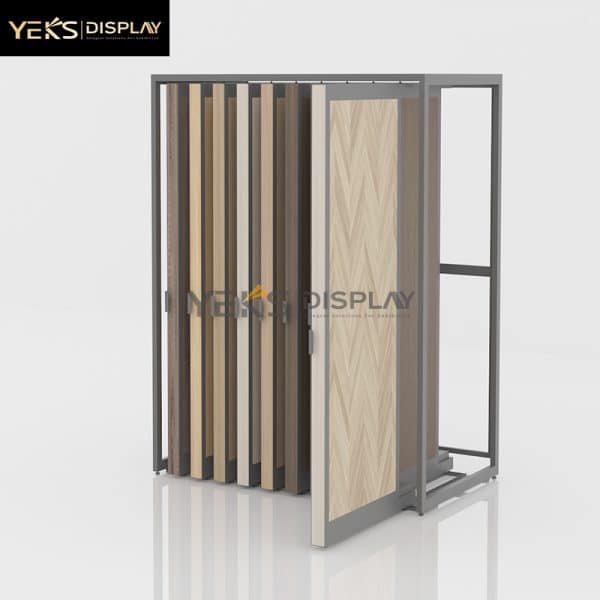Wood Flooring Display Rack Pull and Push Stand-1