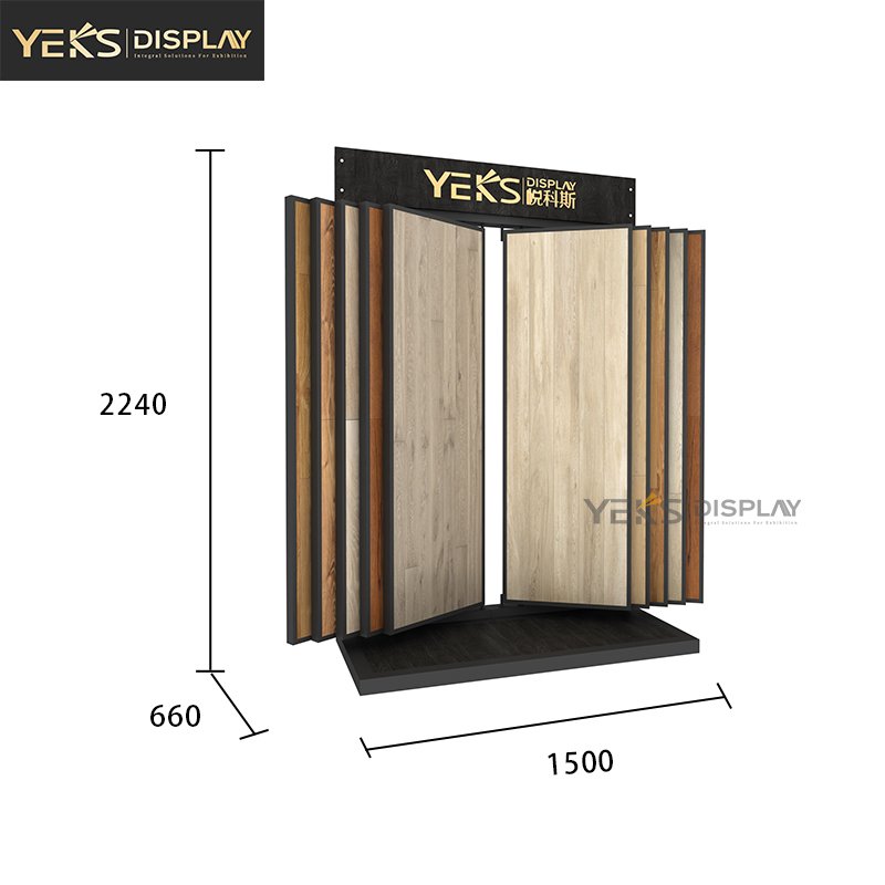 Wood floor sample Display Rack