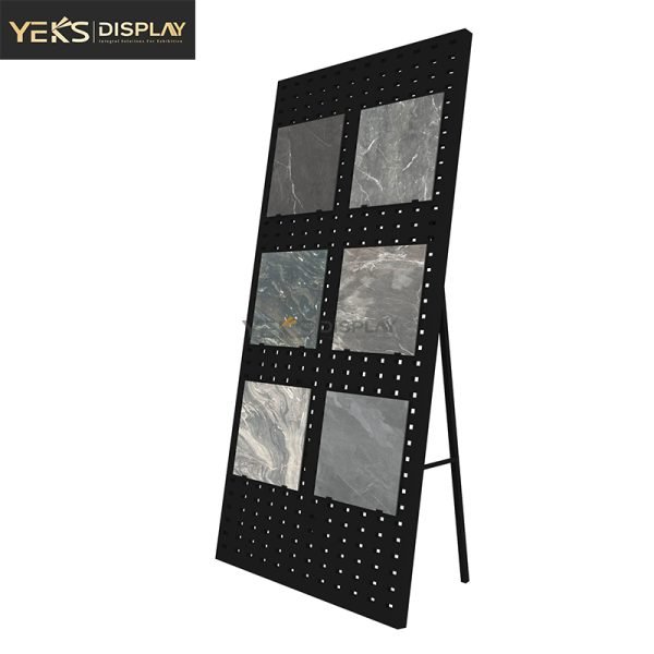 Tile Display Plate Rack Inclined Punching Free Stand