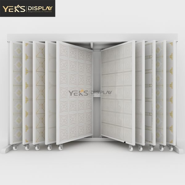 ceramic floor tile samples Page-Turning display stand