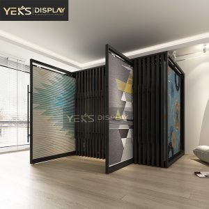 Pull Out commercial rug display rack