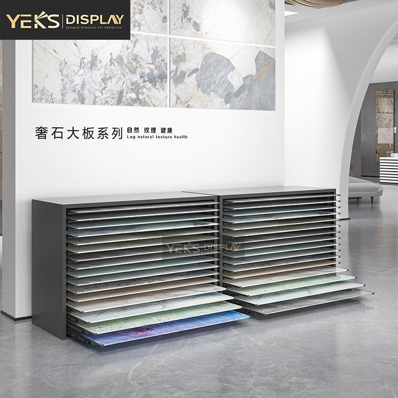 Pull Out floor type Tile Drawer display cases