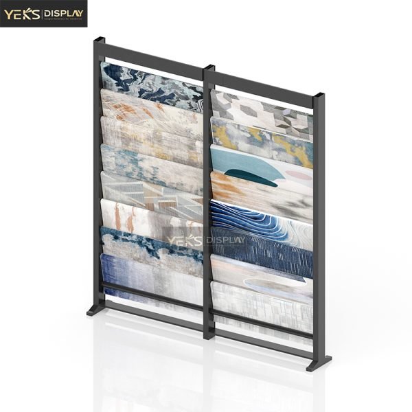 vertical Carpet fabric display racks