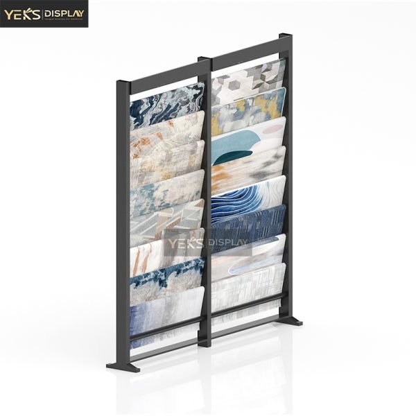 vertical Carpet fabric display racks