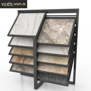 reclining tile stone countertop display racks