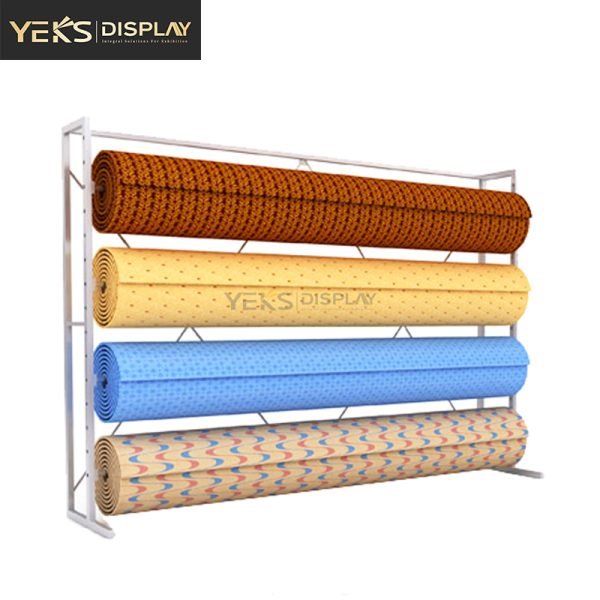 fabric turning carpet display rack