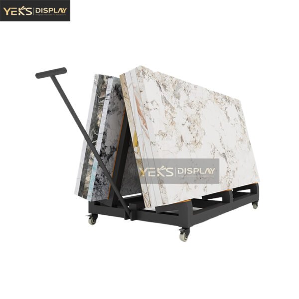 vertical displaying marbles rock slab racks