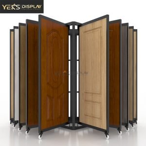 wooden door display rack