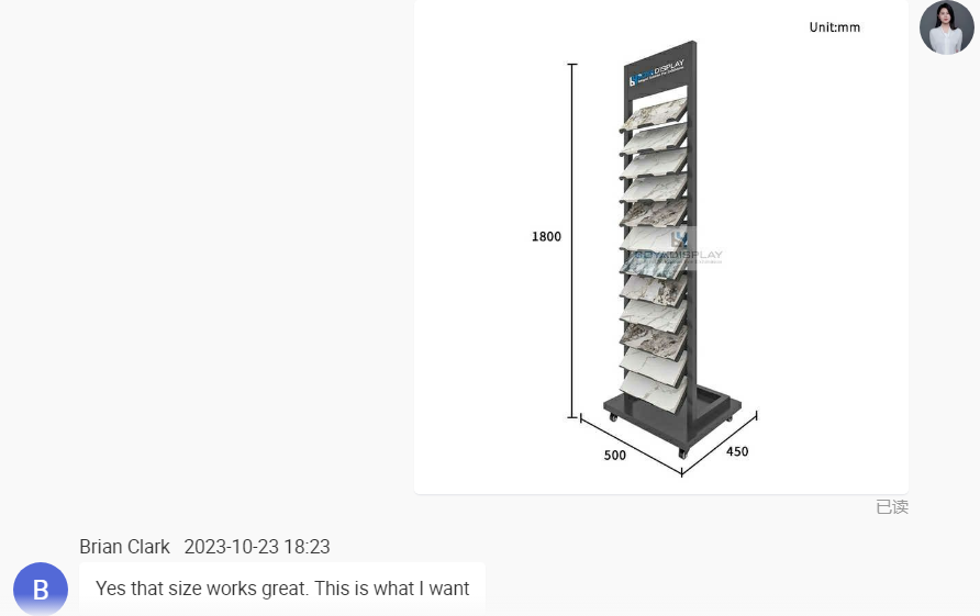 Discover Custom Vertical Tile Racks with Rotating Features