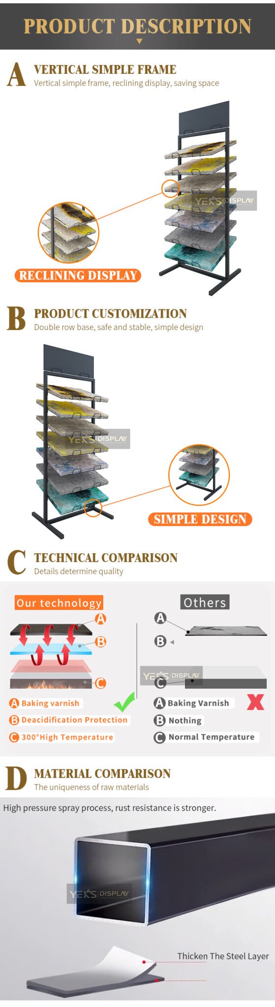 Vertical carpet pad racks for sale