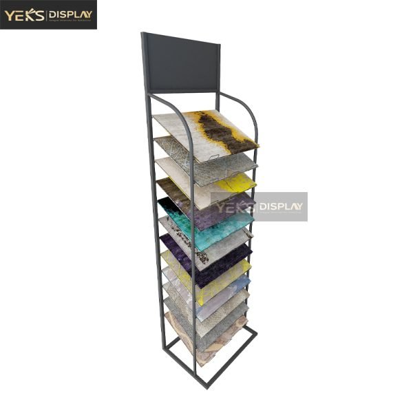 Vertical carpet pad racks