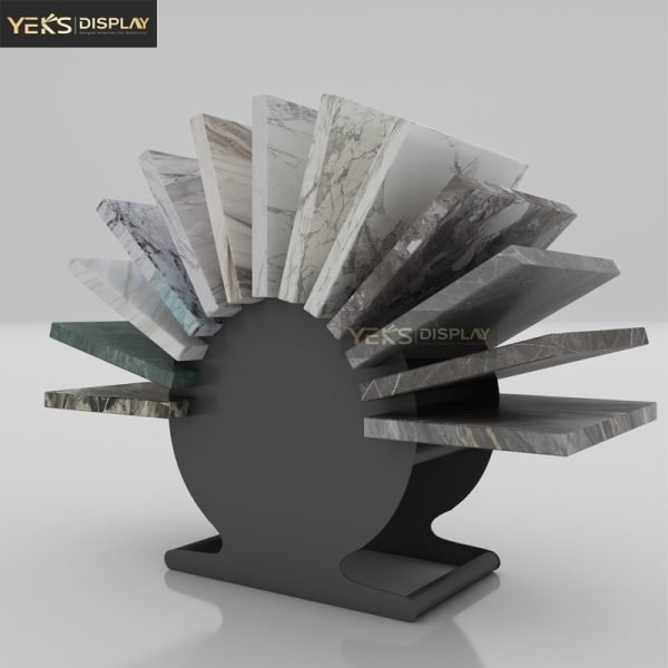 slot type stone counter display stands