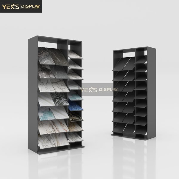 vertical tile stone sample stands for display