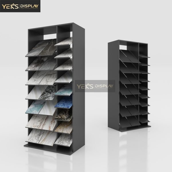 vertical tile stone sample stands for display