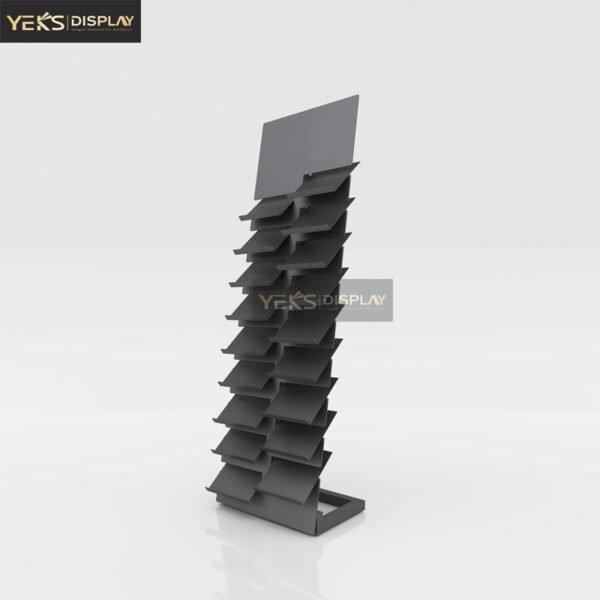 vertical stone display waterfall rack