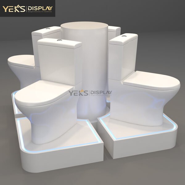 toilet display rack for showroom