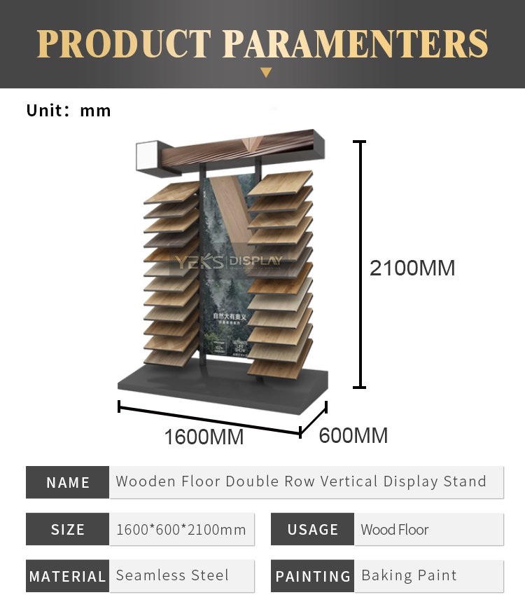 Hardwood Flooring standing displays rack