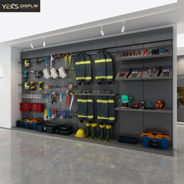 Retail Store hardware shelves