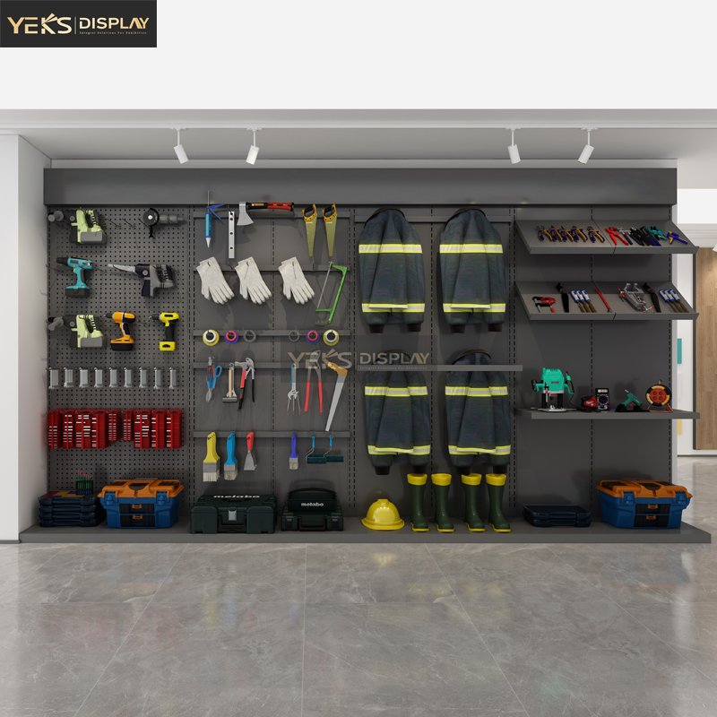 Retail Store hardware shelves