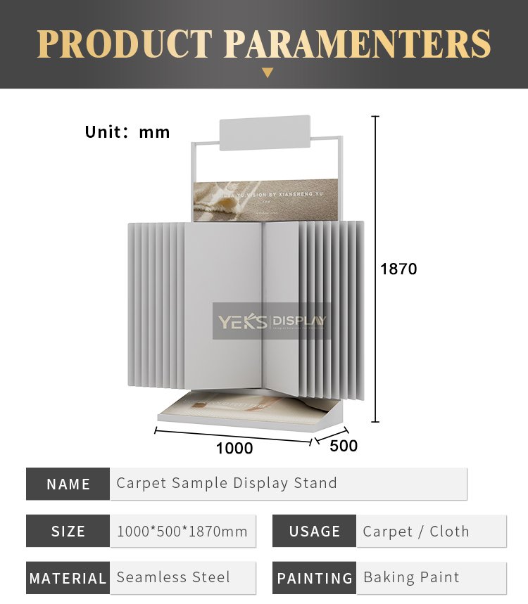 Samples of Carpet Standing Display Rack