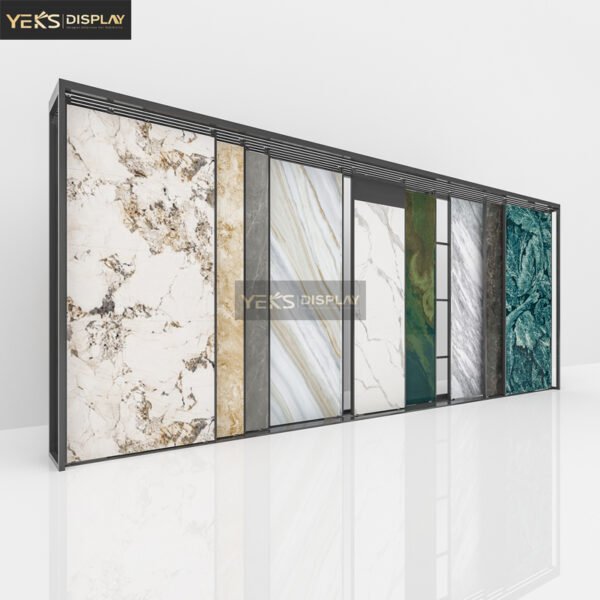 Stone Tiles Metal Display Racks For Shop