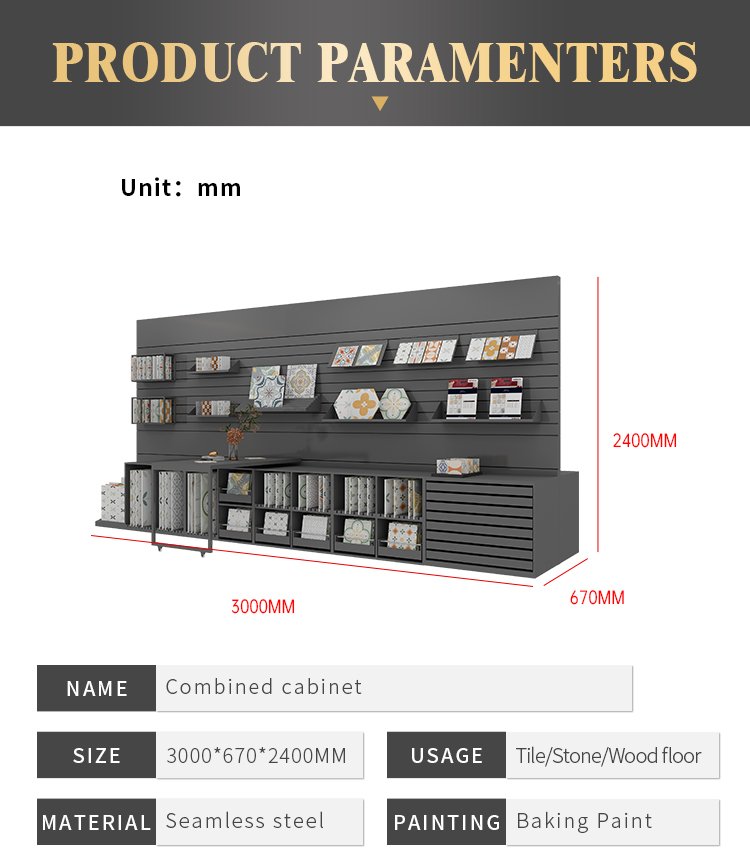 Combination Counter Display Unit Rack for tile and stone