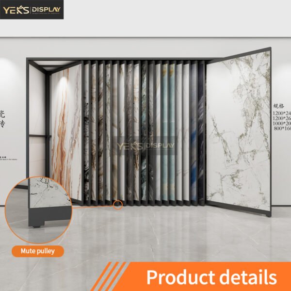 NEW Pull-Out Stone Marble Rock Slab Display​ Rack