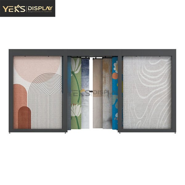 Pull-Push Carpet Sample Display Racks For Retail Stores