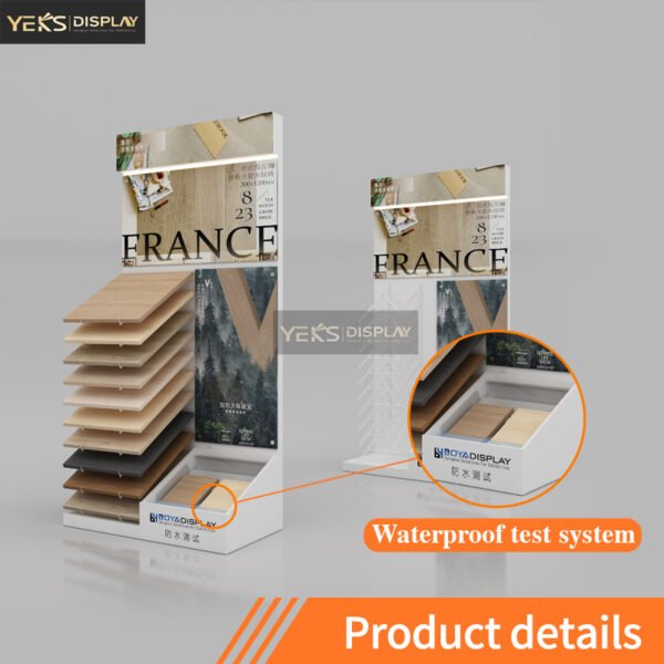 Building Materials Standing Display Waterfall Stands