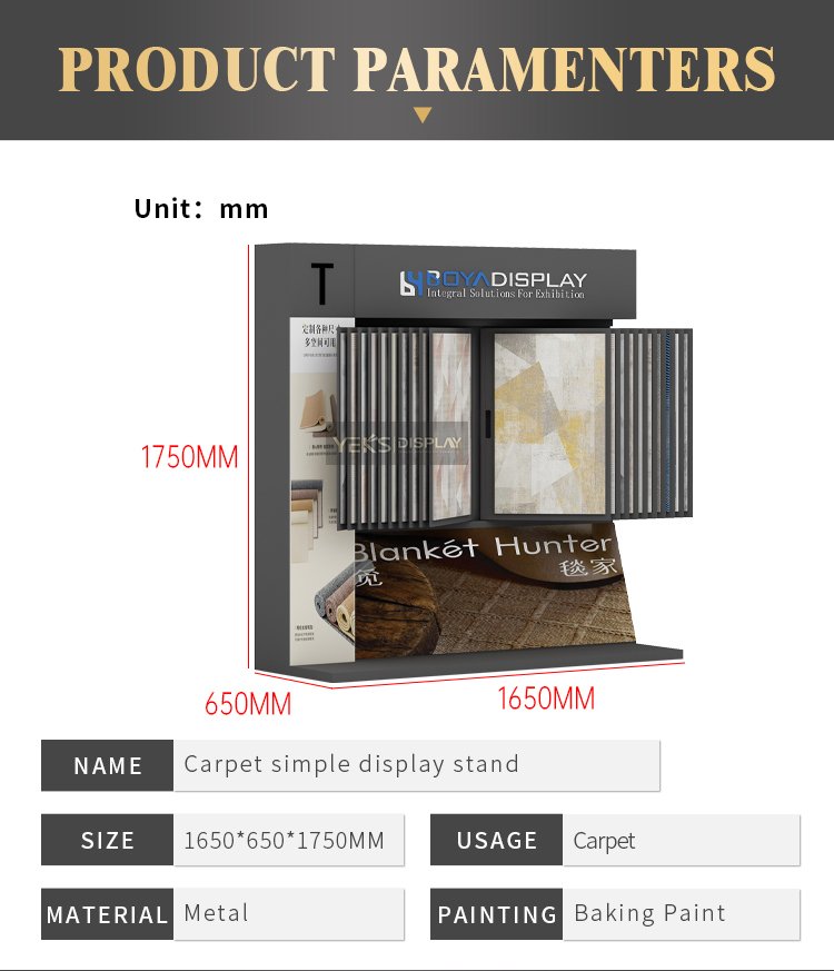 display rack paramenters