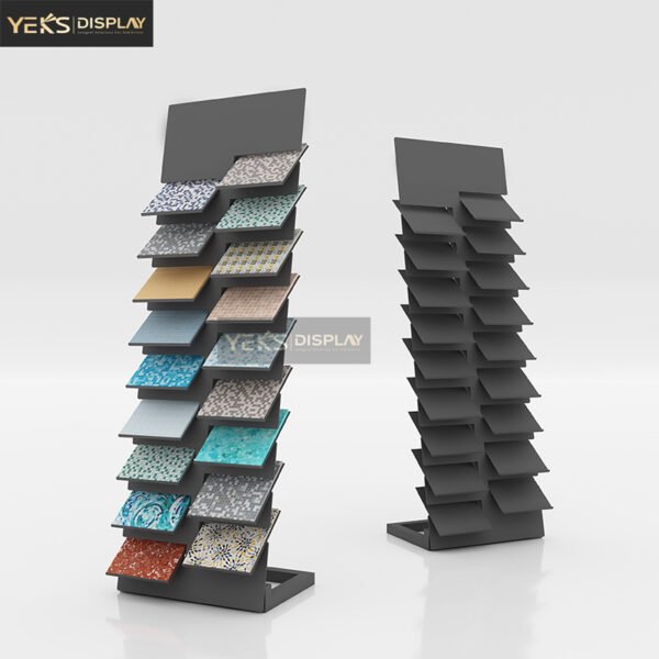 Mosaic Floor Tile Display for Elegant Presentation