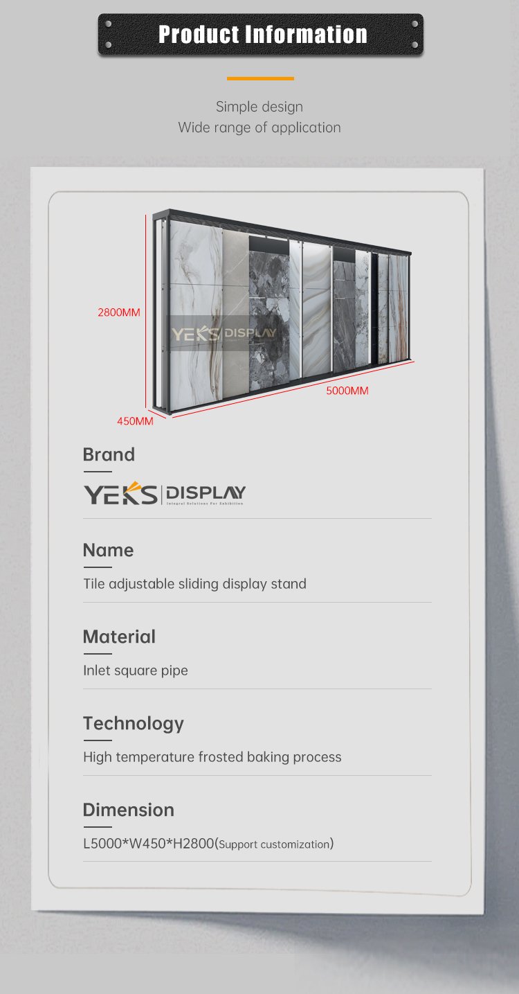 Tile Slider Display Rack For Showroom