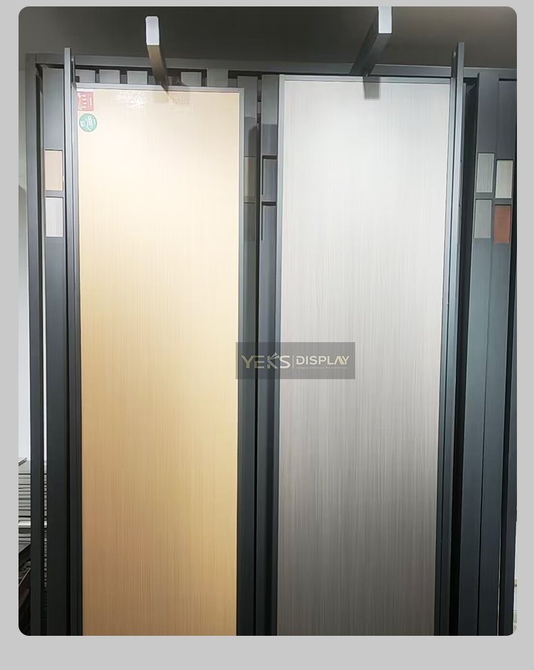 Wood Flooring Panel Pull-out Swivel Display Stand
