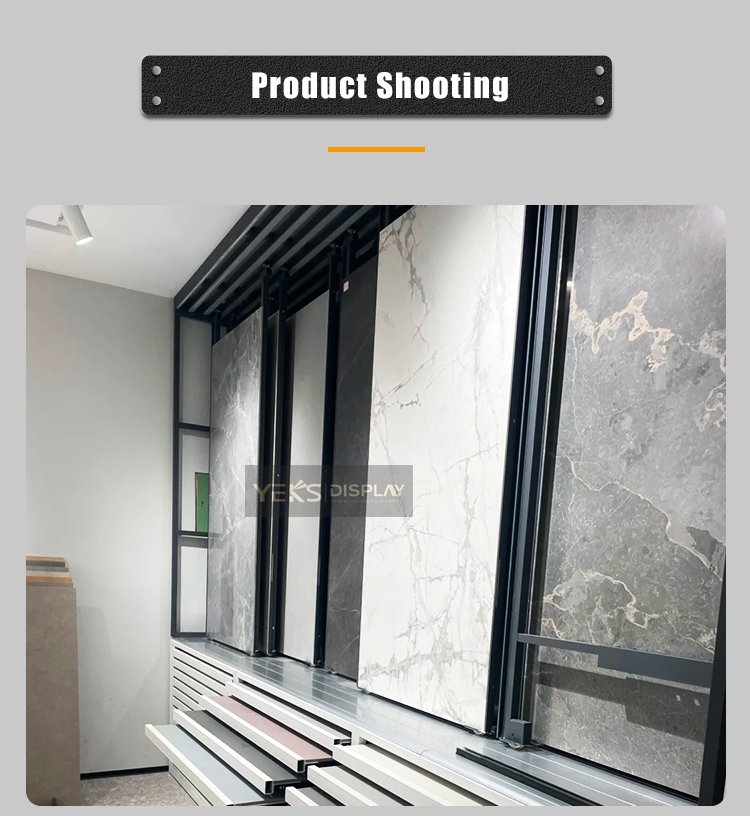 Slider Display Showroom Cabinet for Tiles and Stone