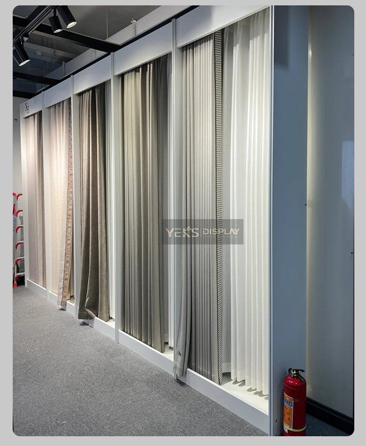 Flat Push Curtains Stand for Retail